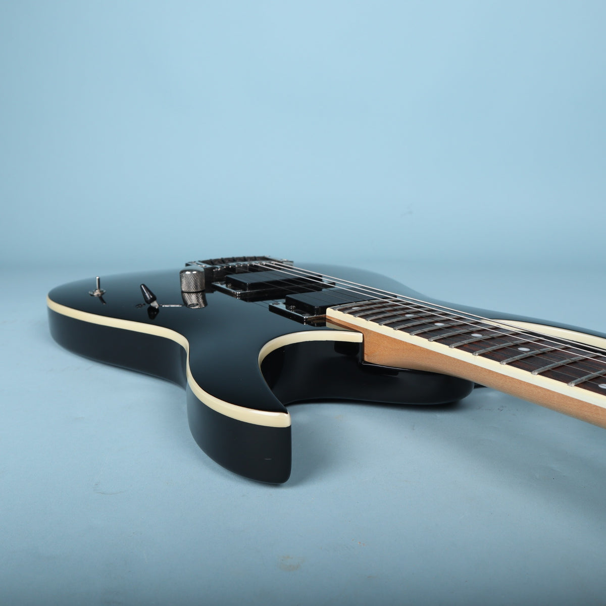 Side profile view of Ibanez RGA42 body and neck joint