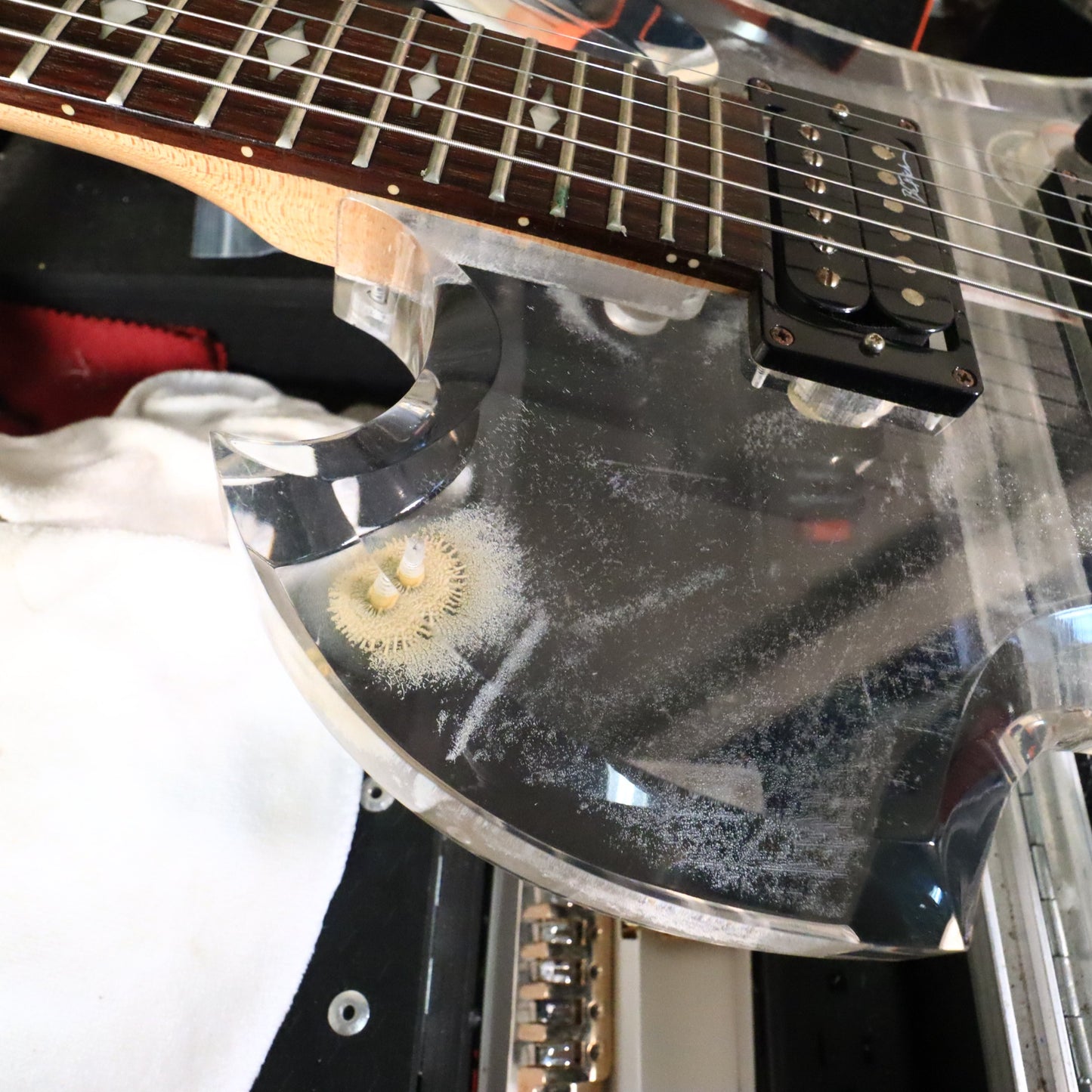 B.C. Rich Mockingbird Acrylic Limited Edition Electric Guitar Clear