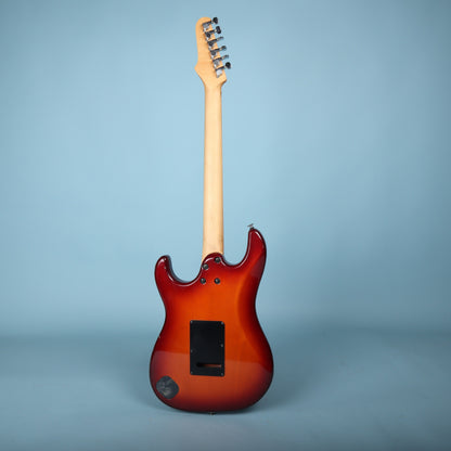 Full rear view of Ibanez Blazer electric guitar from headstock to endpin.