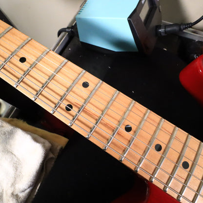 1992 G&L USA ASAT Classic Transparent Red Maple Neck