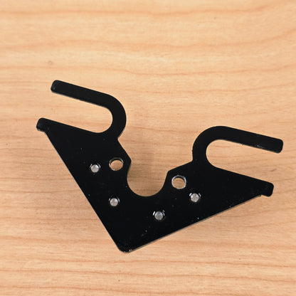 Underside view of the black Dietrich Parts String Butler V3 adapter plate