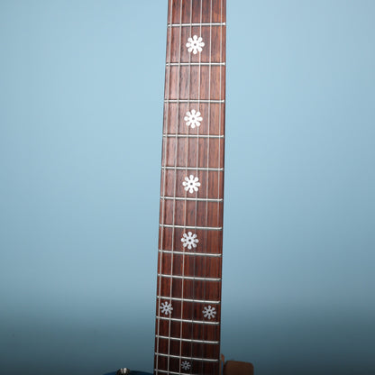 Debutante Daisy Rock Electric Guitar Short Scale 💙 Blue Flower