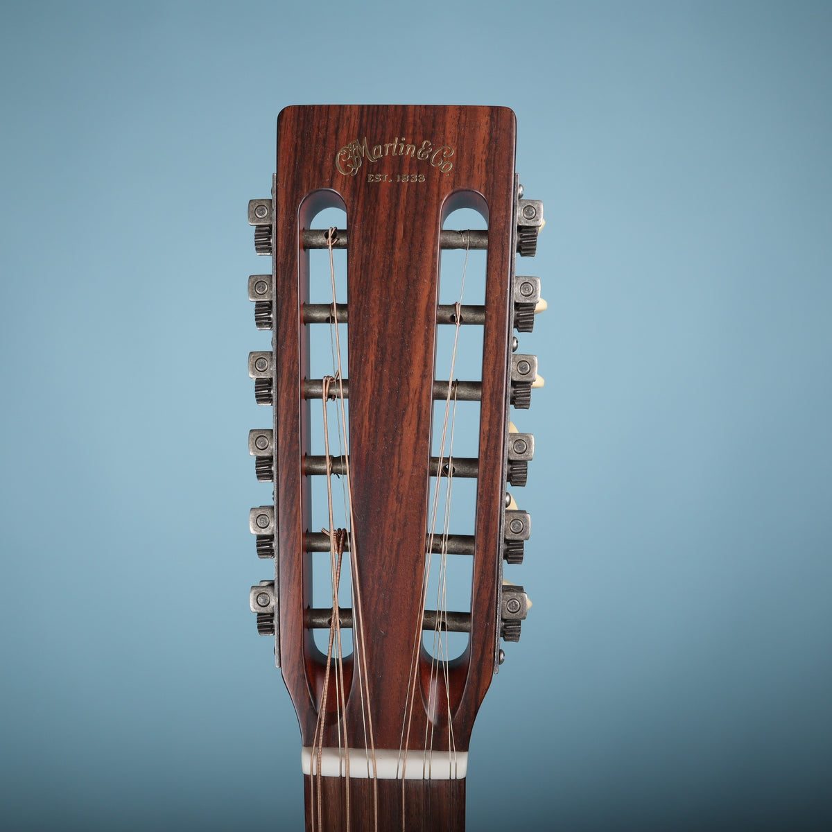 Slotted headstock with C. F. Martin & Co. gold foil logo