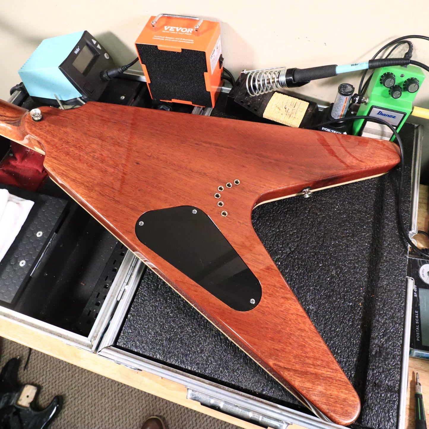 2003 Dean USA V Flame Maple Top Electric Guitar Mahogany Neck