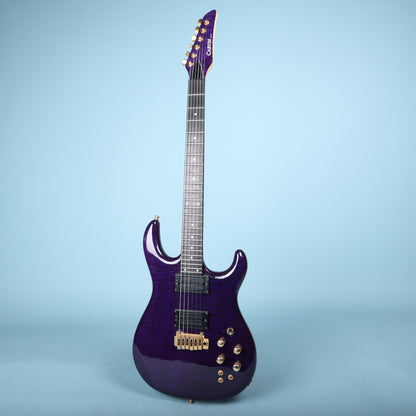 Carvin DC400T Purple Quilt Maple Neck Through Electric Guitar USA