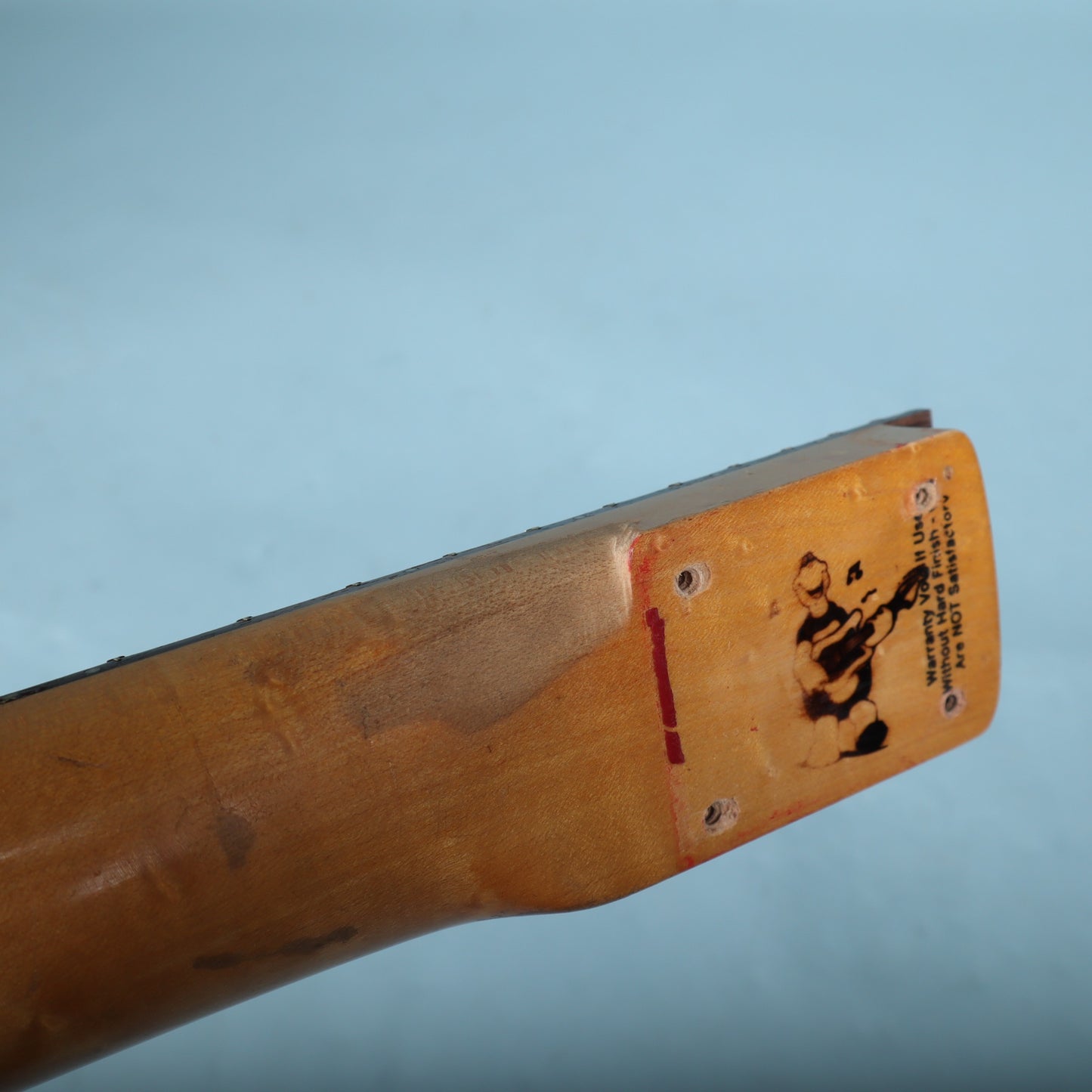 1980's Warmoth Birdseye Maple Explorer Guitar Neck Rosewood Floyd Rose Prep