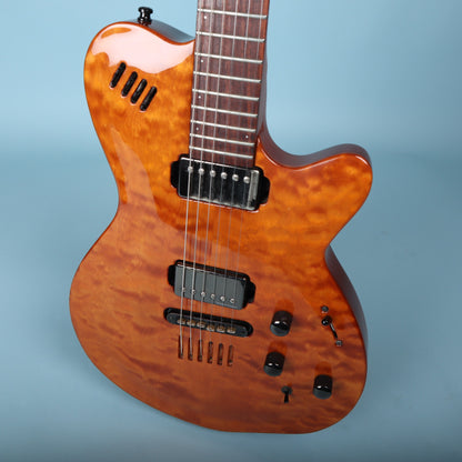 Godin LGX Trans Amber Quilt Made in Canada Electric Guitar