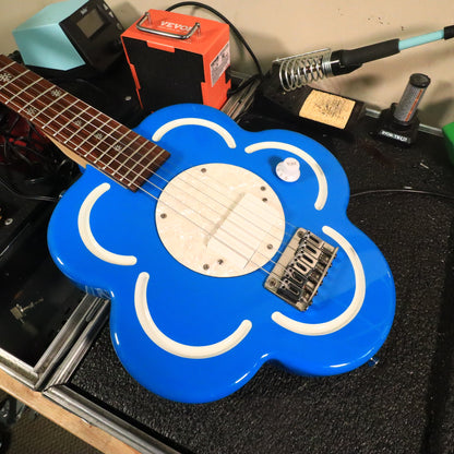 Debutante Daisy Rock Electric Guitar Short Scale 💙 Blue Flower