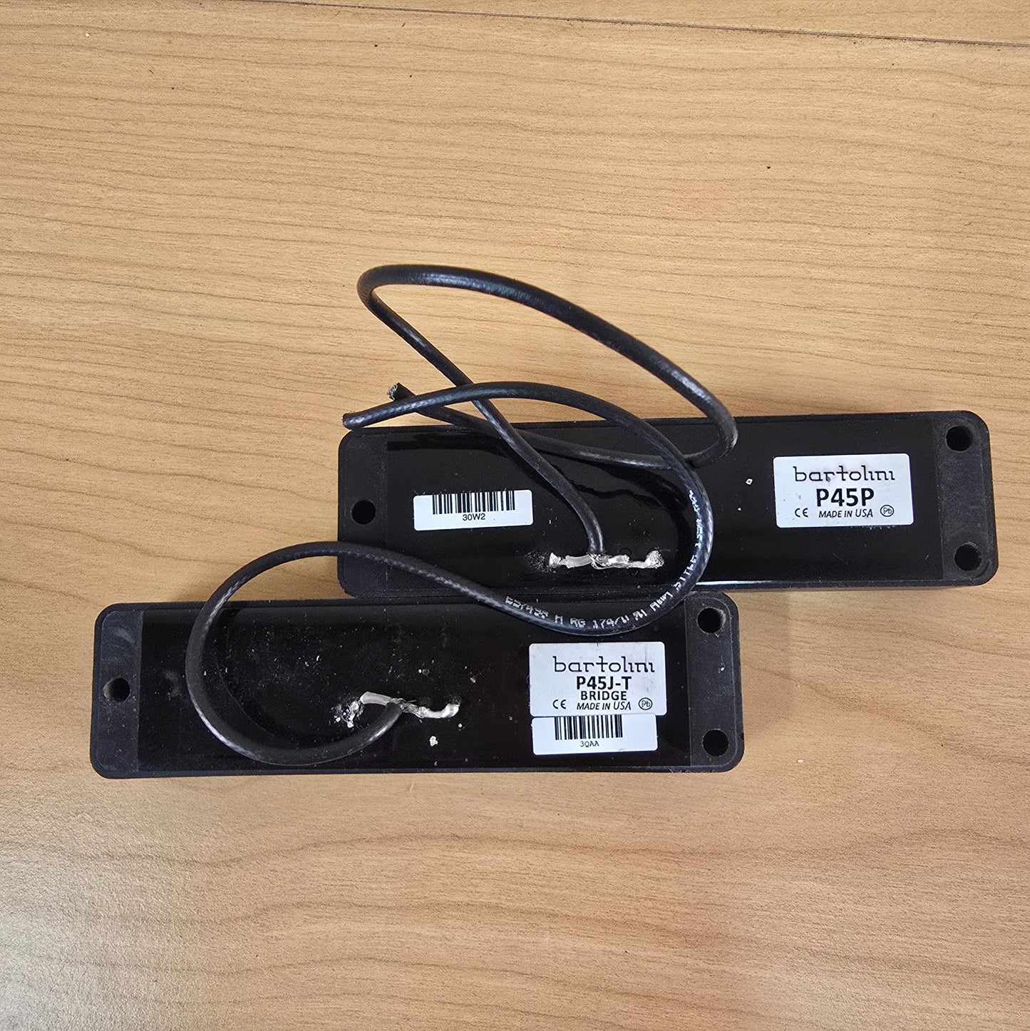 Bartolini P45J-T and P45P P4 Soapbar 5 String Bass Pickup Set