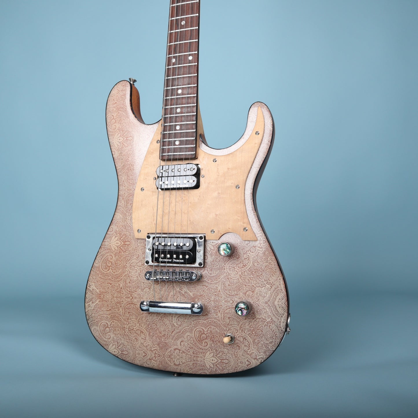 Wanderkauven Custom Shop White Paisley Electric Guitar