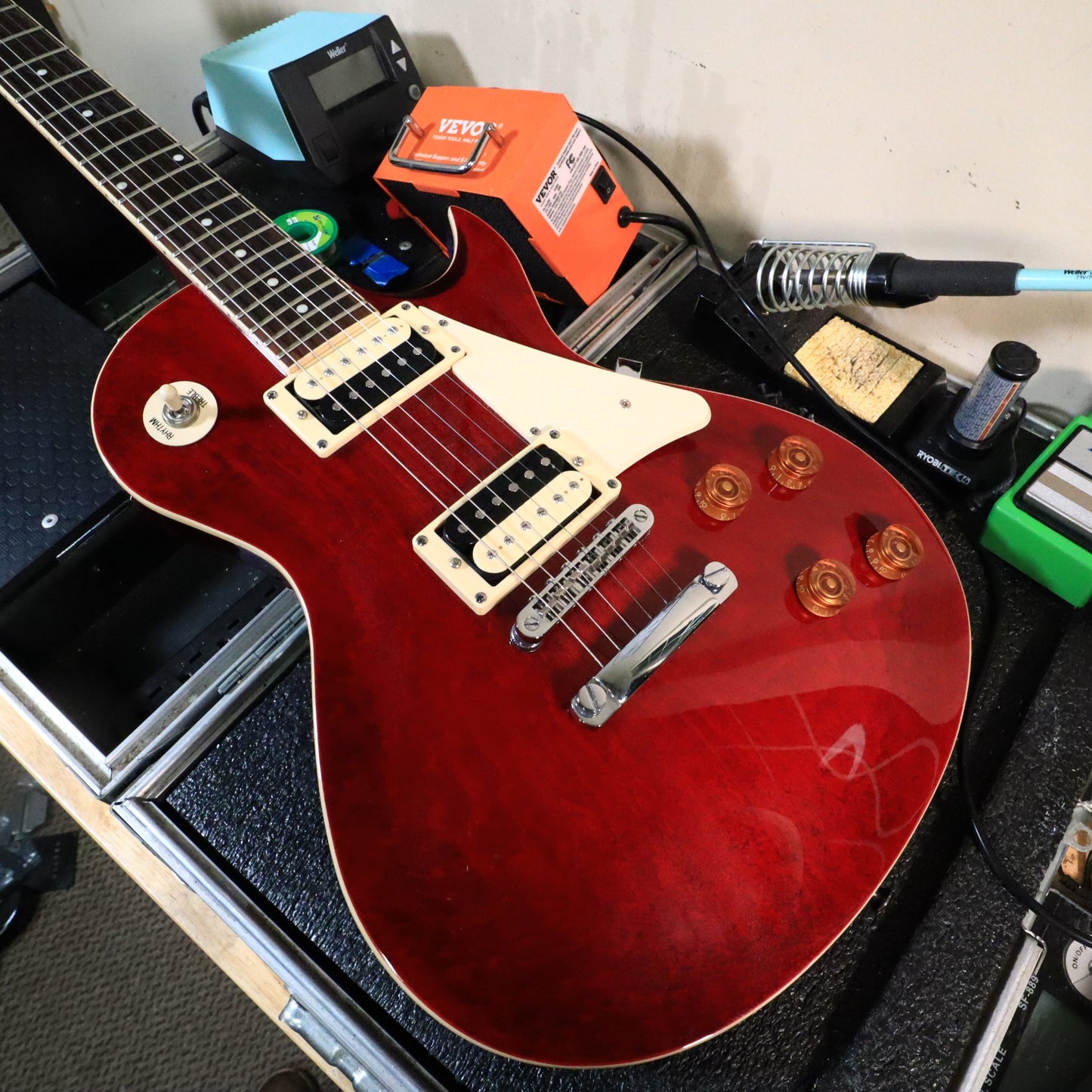 2017 Peavey SC-2 Single Cut Electric Guitar - Transparent Red