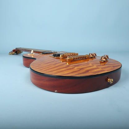 Warmoth Amber Quilt Maple Top Hombre LP-Style Electric Guitar
