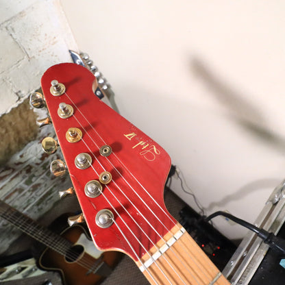 1980s LTD V Single Humbucker Electric Guitar Red Made in Japan