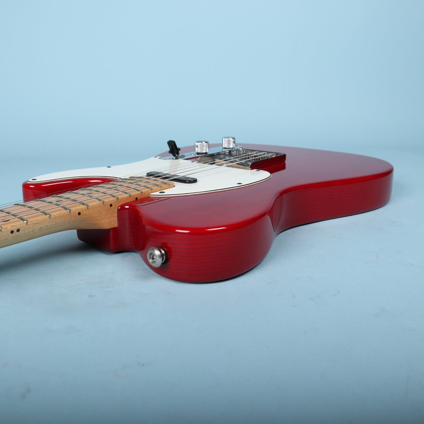 1992 G&L USA ASAT Classic Transparent Red Maple Neck