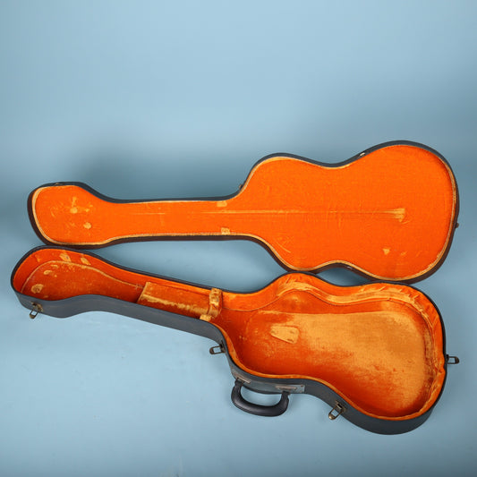 Vintage Hagstrom H-8 8 String Bass Guitar Hardshell Case Orange Interior