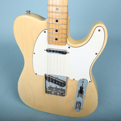 Vintage 1973 Fender Telecaster Electric Guitar Blonde Finish Maple