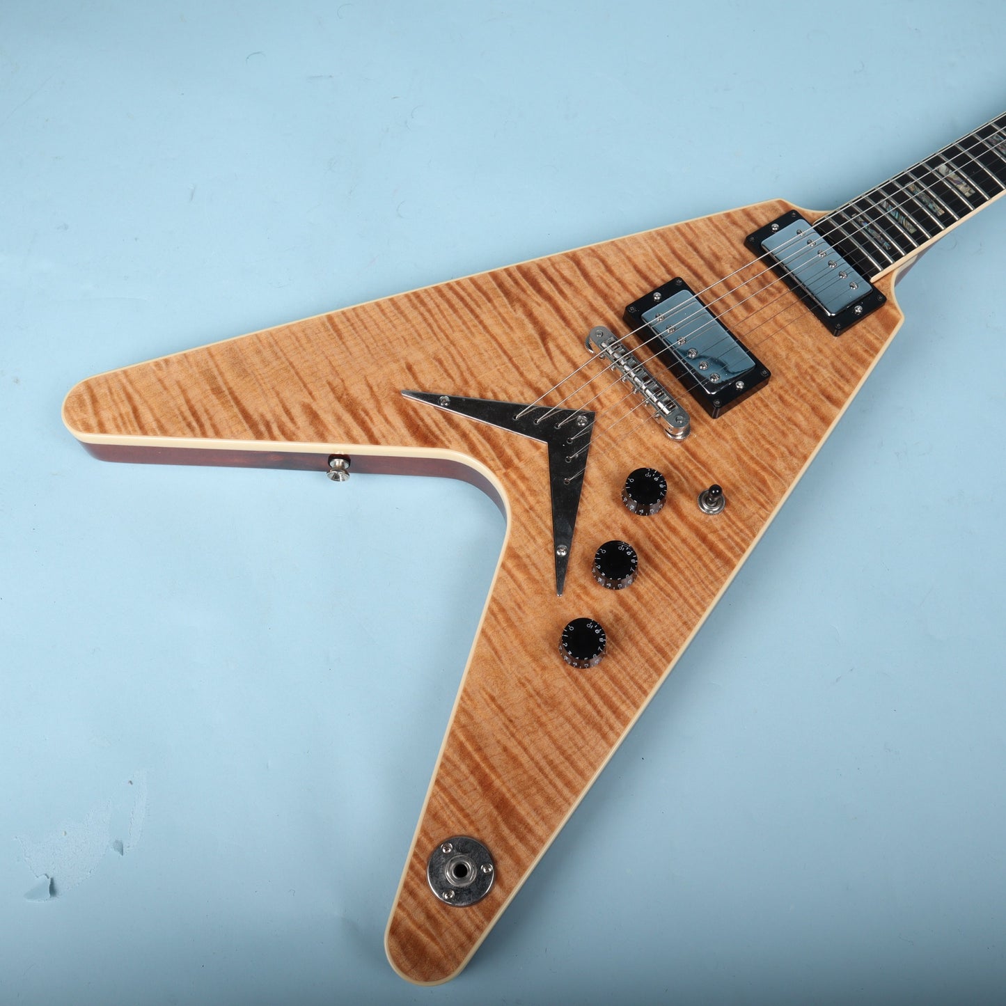 2003 Dean USA V Flame Maple Top Electric Guitar Mahogany Neck