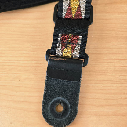 Planet Waves Woven Geometric Guitar Strap with Bass Shoulder Pad