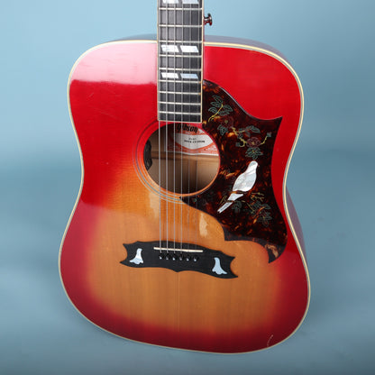 1977 Gibson Dove Custom Cherry Sunburst Acoustic Electric