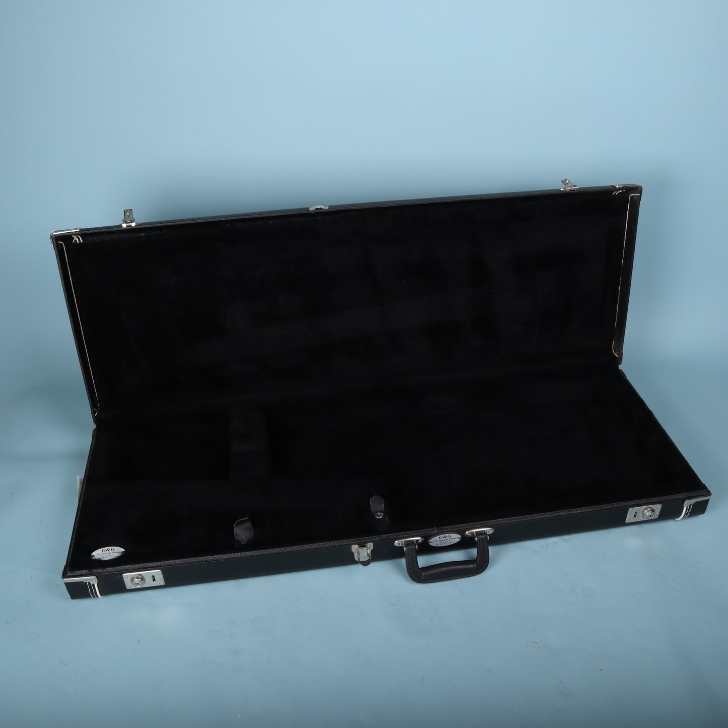 G&G Stratocaster / Telecaster Hardshell Case Black with Black Interior