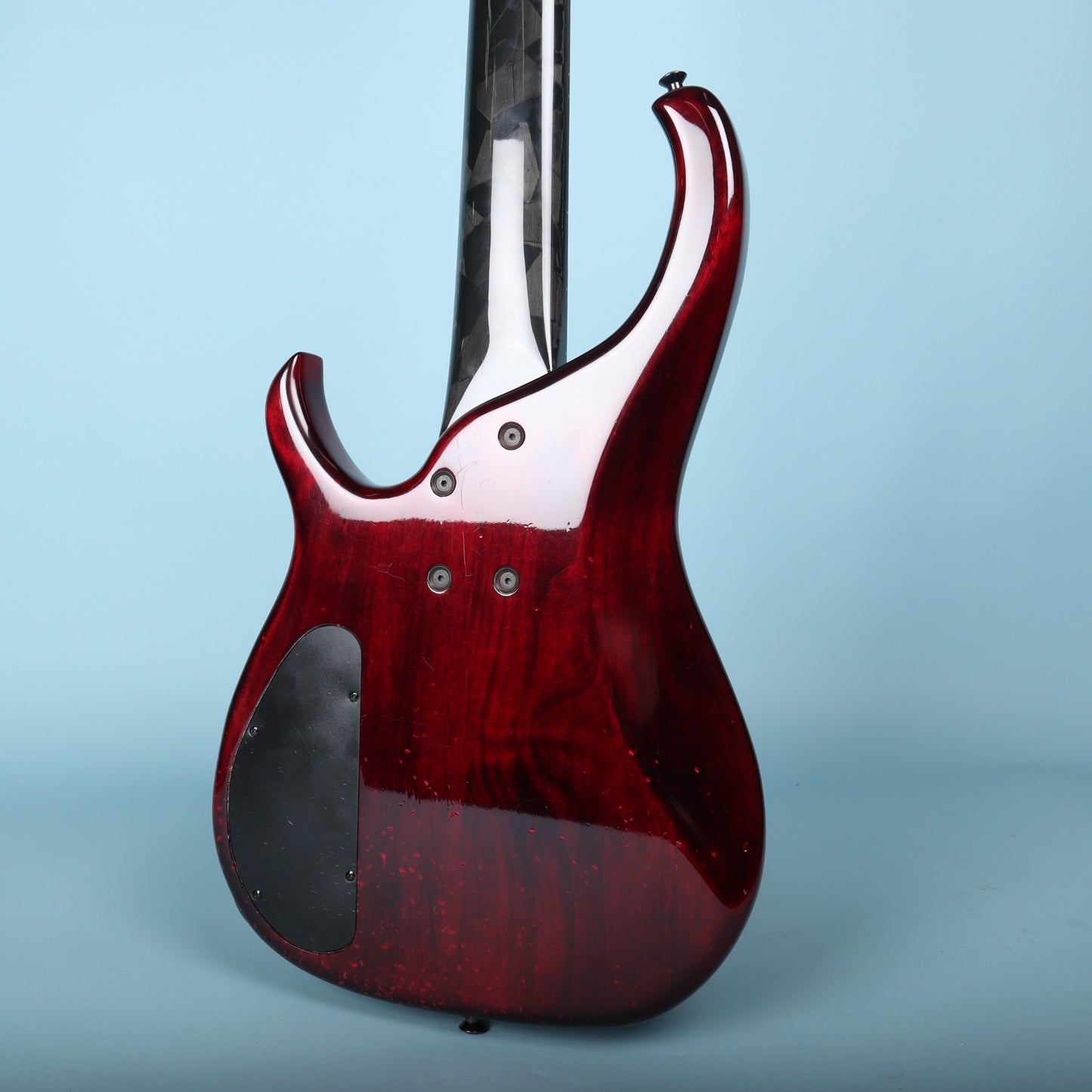 1996 Modulus Quantum 5 Q5 5-String Bass - Carbon Fiber Neck - Red Quilt