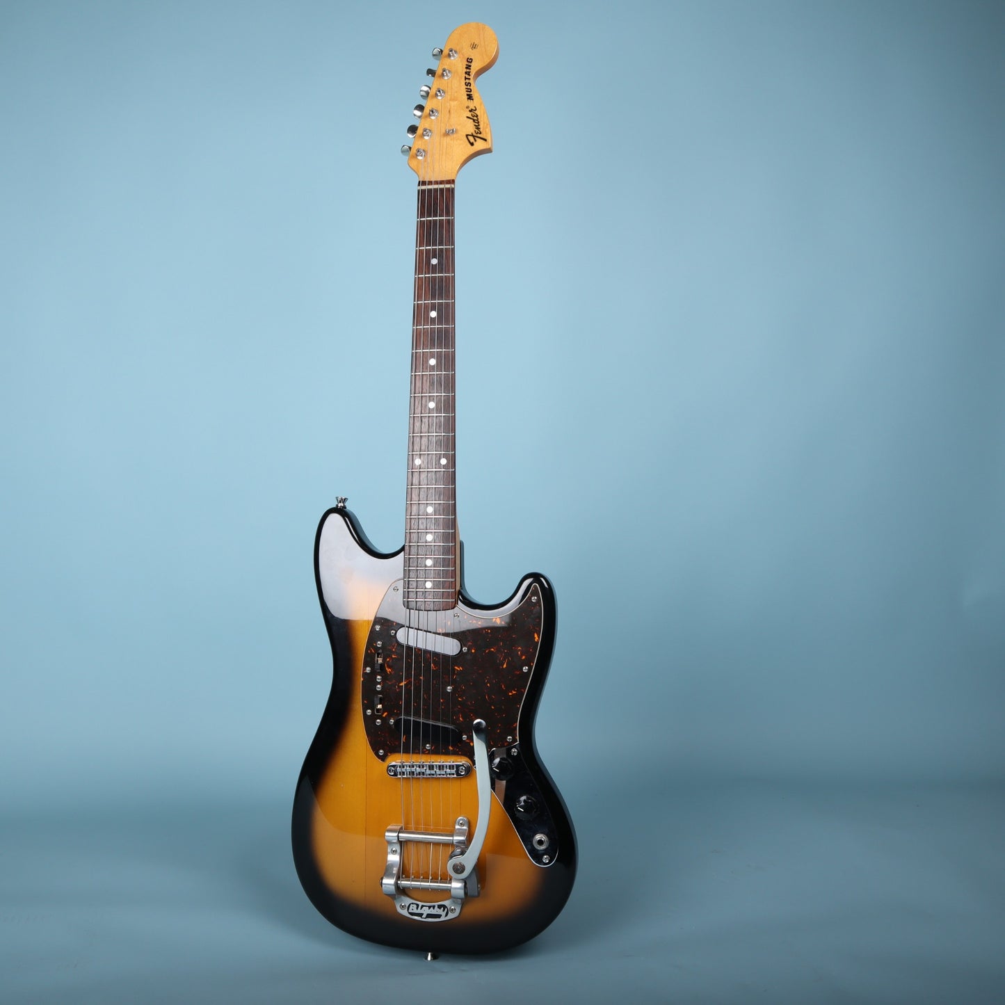 2012 Fender Japan Custom Order Mustang 2-Tone Sunburst w/ Factory Bigsby B5