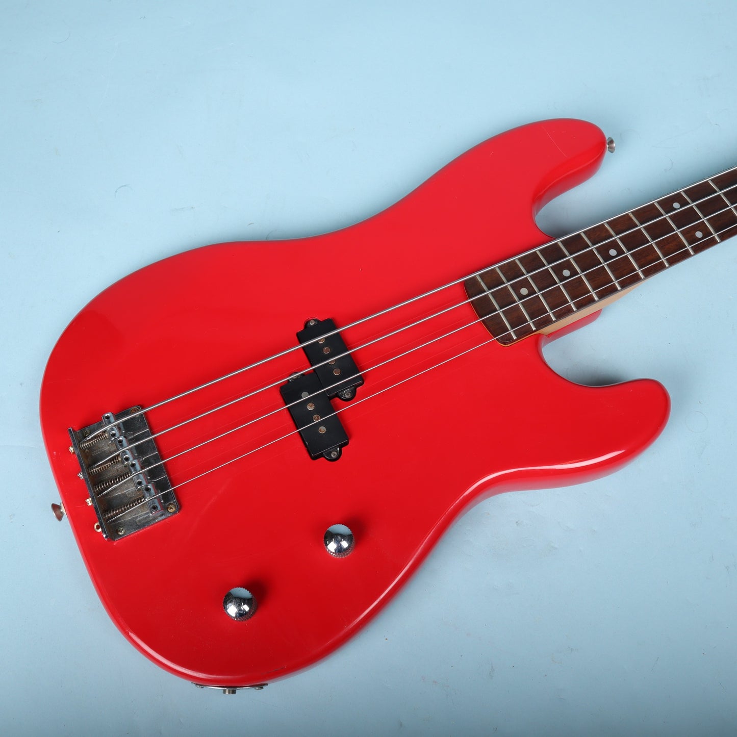 Memphis Precision Style Electric Bass Guitar Red Maple Neck
