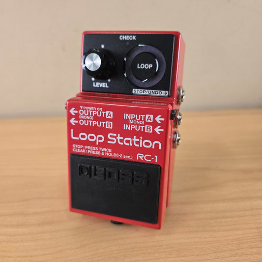 Boss RC-1 Loop Station Guitar Looper Pedal Red Digital