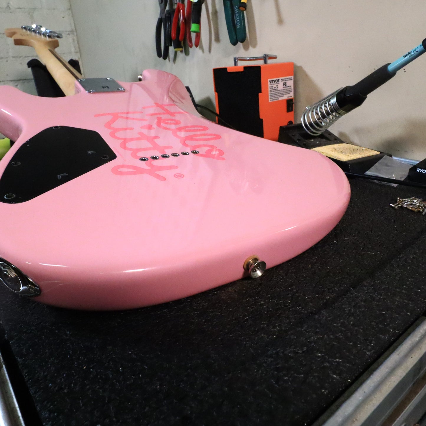 2006 Squier Hello Kitty Stratocaster Pink Electric Guitar