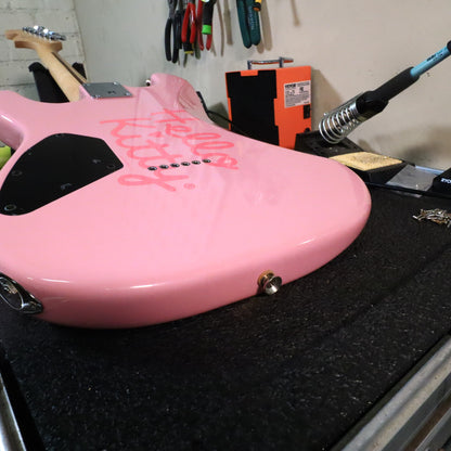 2006 Squier Hello Kitty Stratocaster Pink Electric Guitar