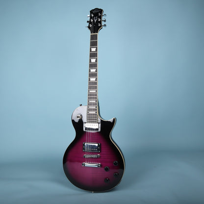 Oscar Schmidt by Washburn OE20 Single Cut LP Purple Burst Electric Guitar