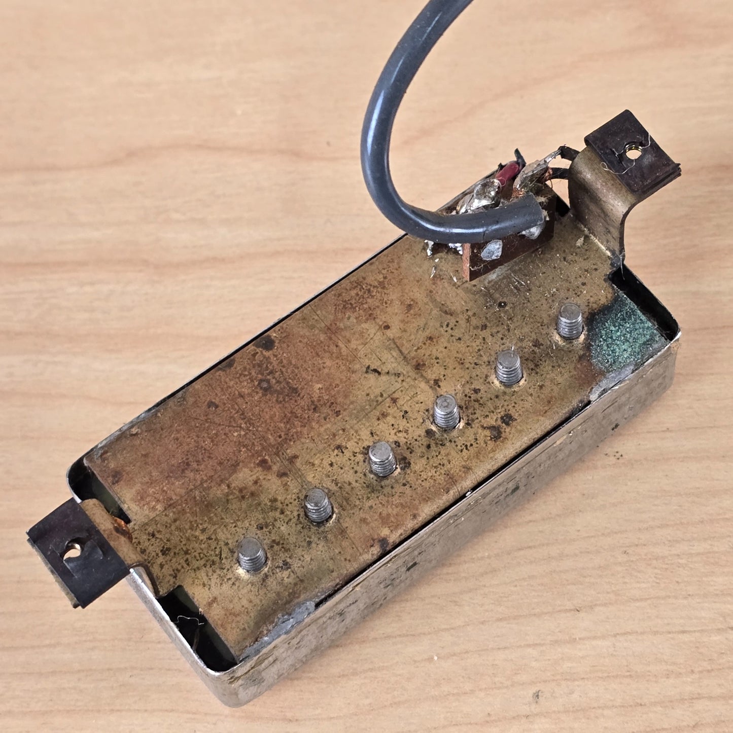 1970's Vintage Guild Anti-Hum LB-1 Little Bucker Bridge Pickup Chrome