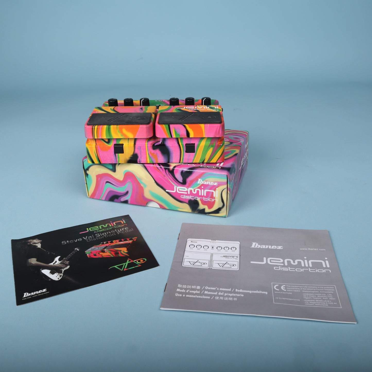 Ibanez Jemini Steve Vai Signature Distortion Pedal with Box & Manual
