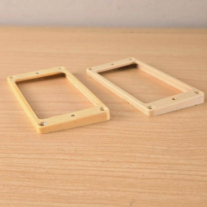1980s Vintage DiMarzio USA Cream Humbucker Pickup Mounting Rings - Pair
