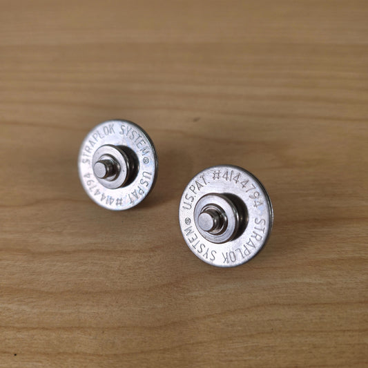 Dunlop Straplok System Nickel Guitar Strap Locks Pair