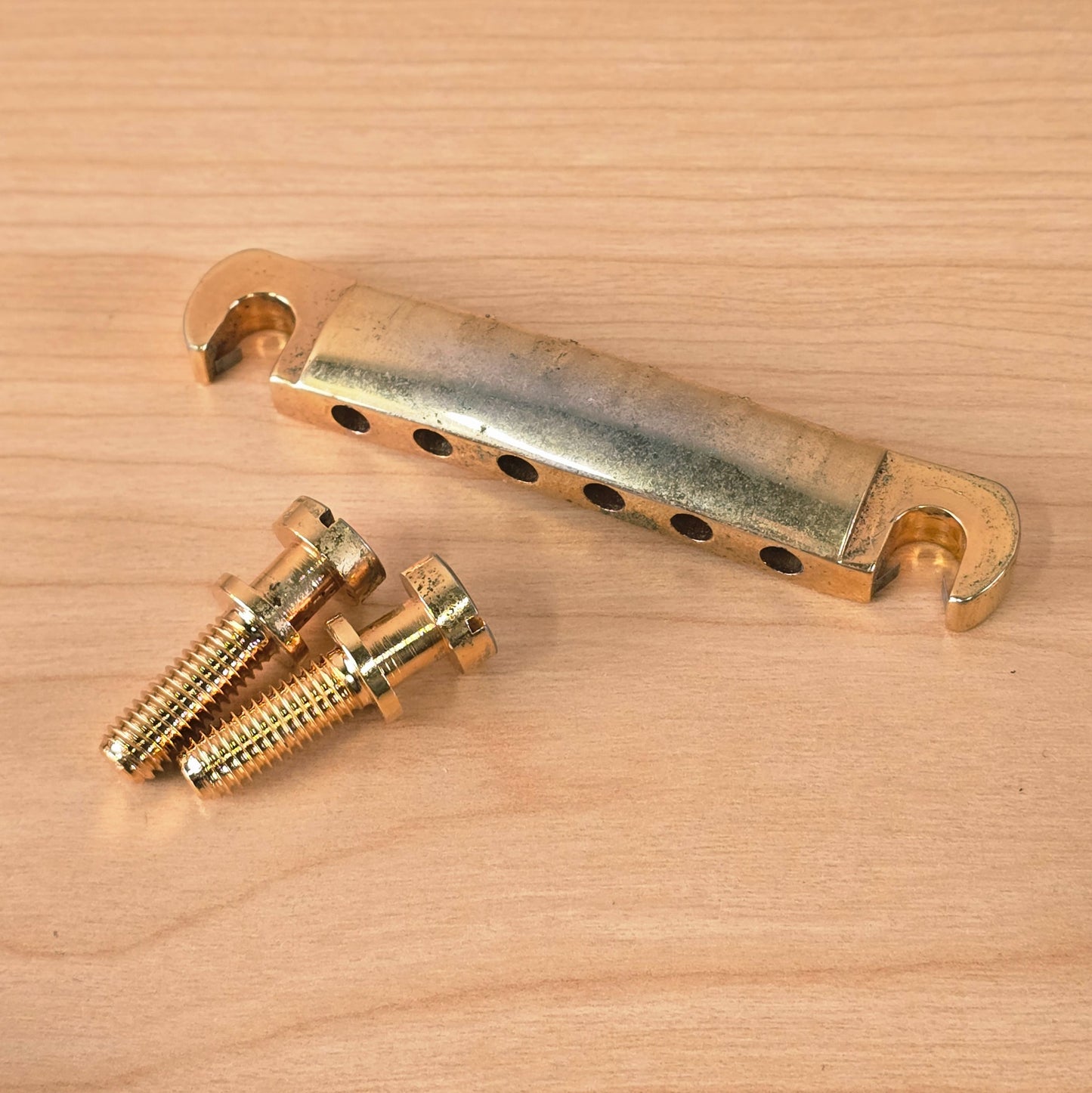 Epiphone LockTone Tune-o-matic Tailpiece Gold Patina Relic