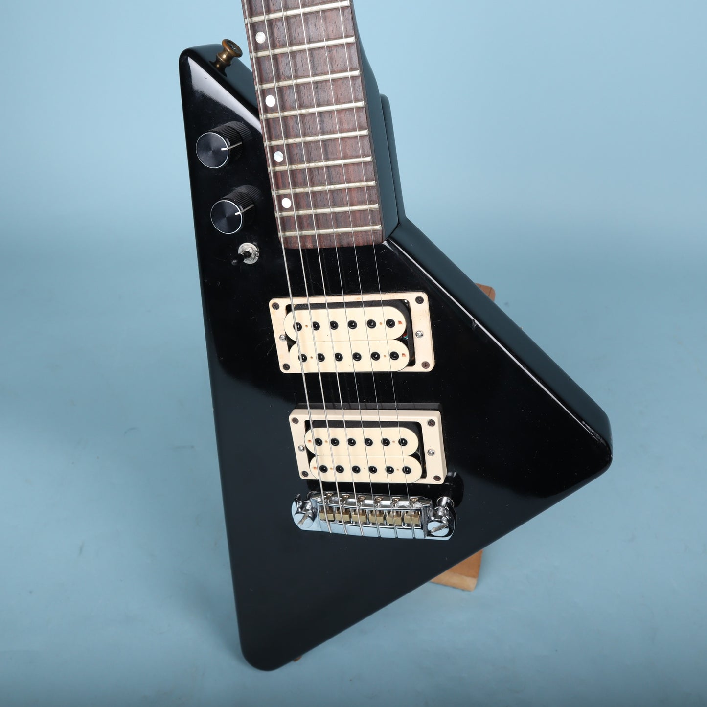 1980's Silver Street Cobra Electric Guitar Black Triangle