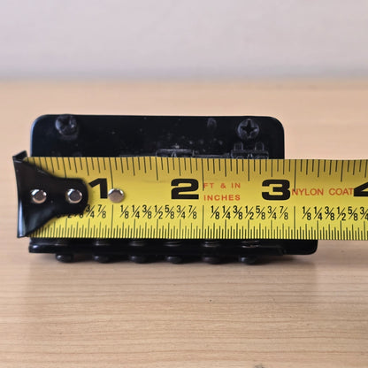 Puente de trémolo para guitarra eléctrica de 6 selletas, hecho en Japón - Negro