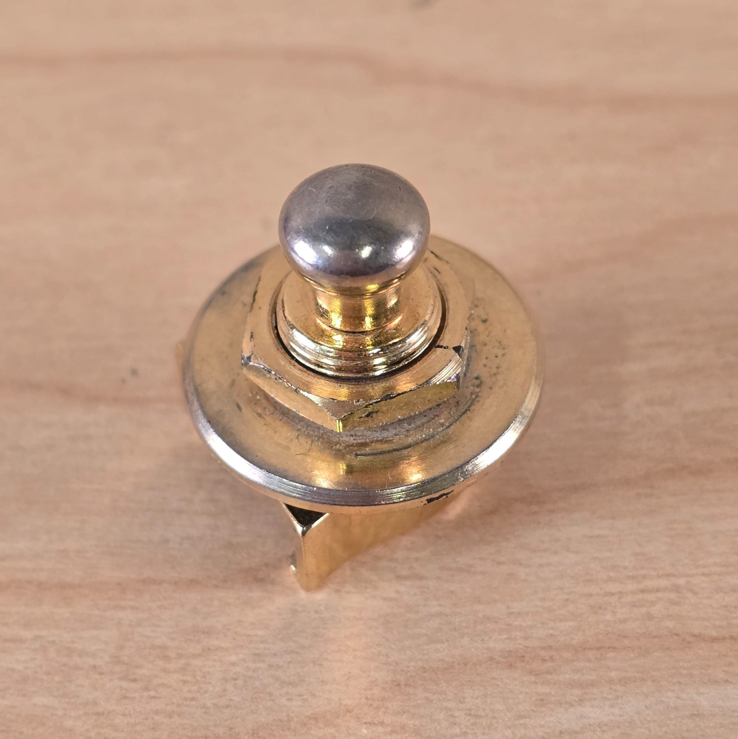 (1) 90's Schaller West Germany Strap Lock Part GOLD NO BUTTON / NO PIN