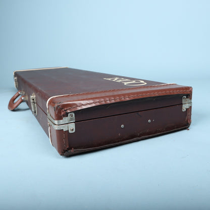 Quest Vintage Hardshell Electric Mini Guitar Case Brown Tolex