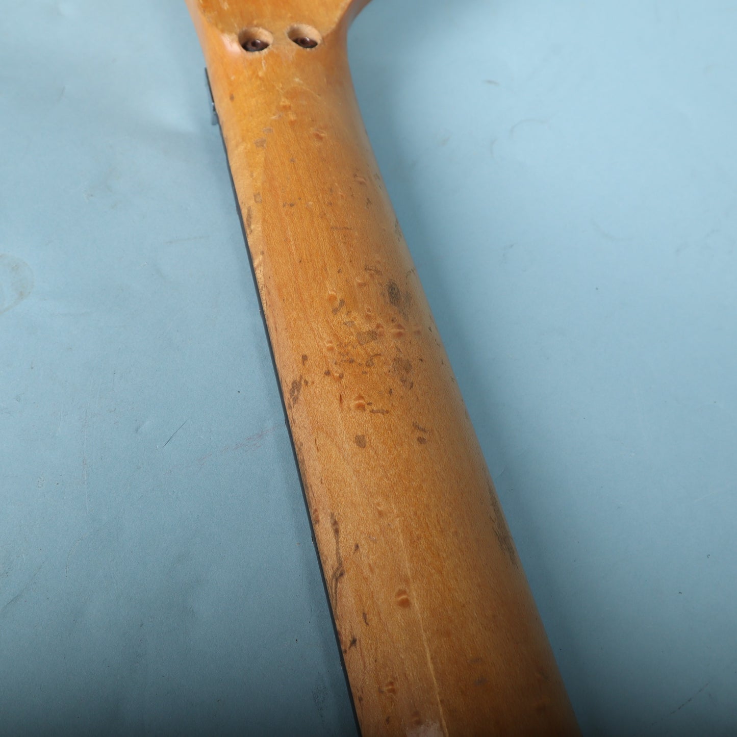 1980's Warmoth Birdseye Maple Explorer Guitar Neck Rosewood Floyd Rose Prep