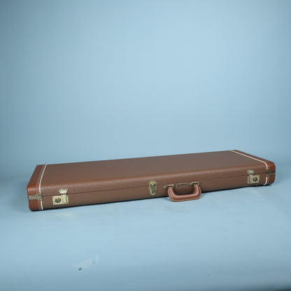 2000's Fender G&G Vintage Reissue Strat/Tele Hardshell Case Brown Gold Plush