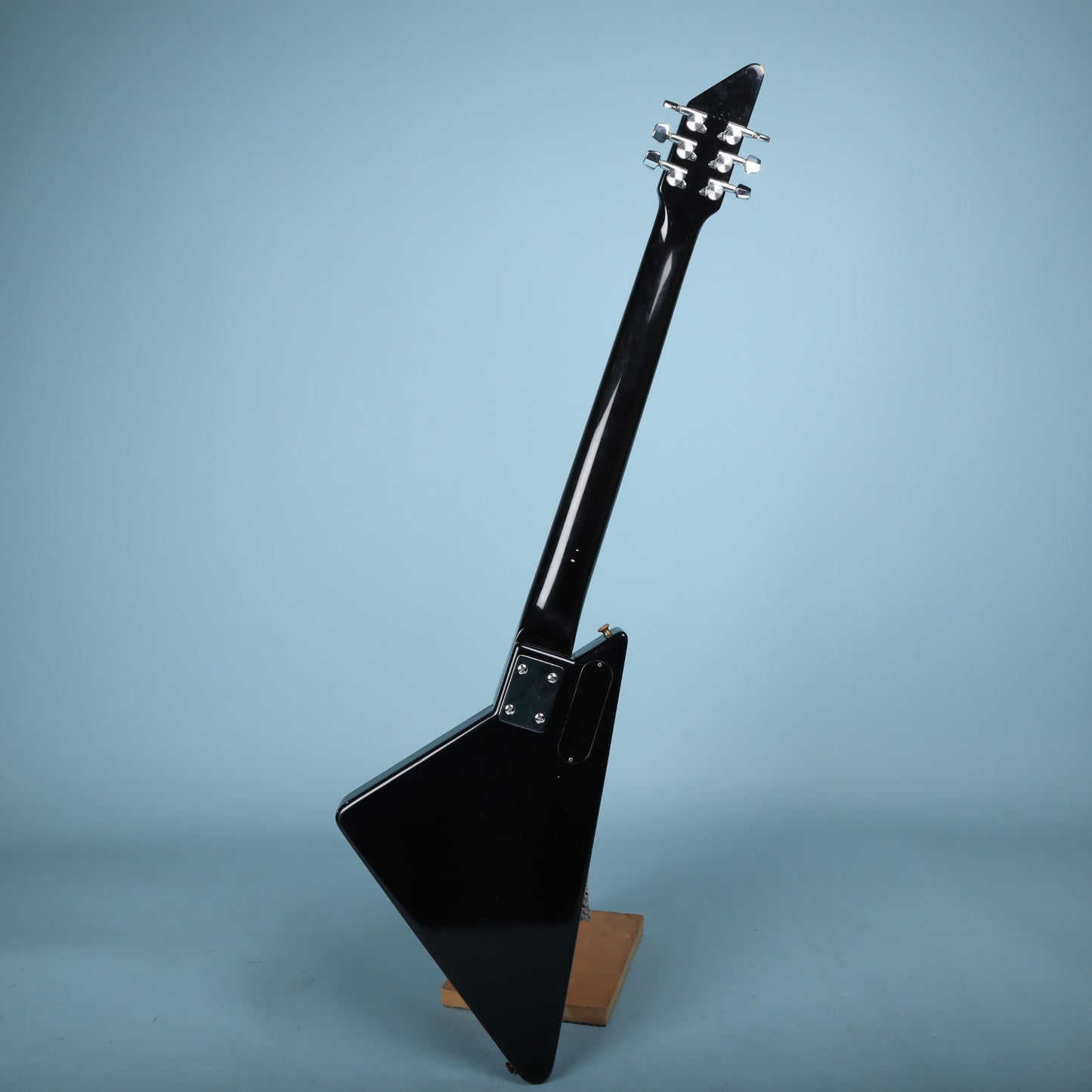1980's Silver Street Cobra Electric Guitar Black Triangle