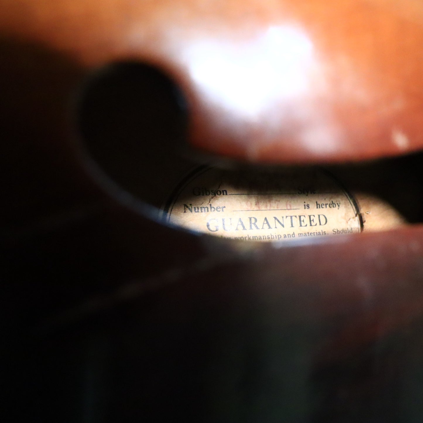1937 Gibson L-7 Archtop Acoustic Guitar Sunburst