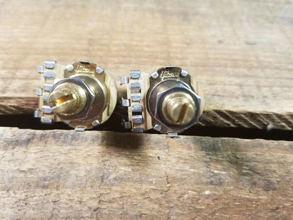(2) Gibson Custom Shop 300k Long Shaft Linear Taper Pots Potentiometer NOS