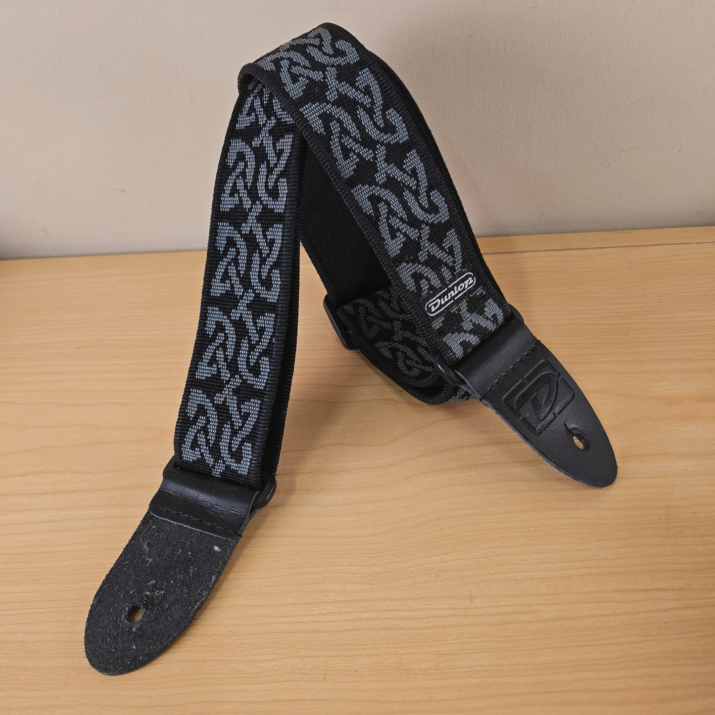 Dunlop D38-09 Celtic Woven Guitar Strap - Black / Grey