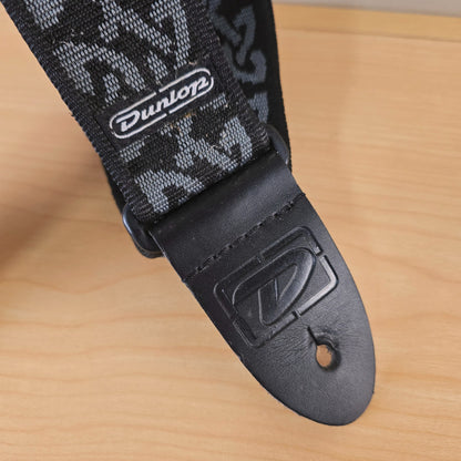 Dunlop D38-09 Celtic Woven Guitar Strap - Black / Grey