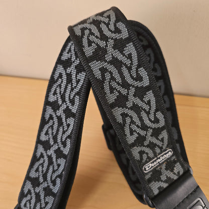 Dunlop D38-09 Celtic Woven Guitar Strap - Black / Grey