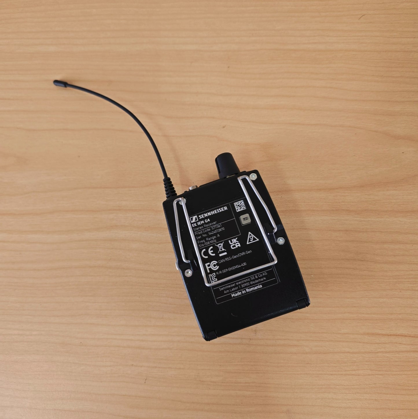 Sennheiser eW EK IEM G4 In Ear Monitor Bodypack Receiver A band 516-558 MHz